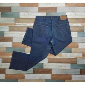 Levi's Vintage 70s 5170917 Deadstock Blue Denim Bootcut Saddleman Jeans Size 34